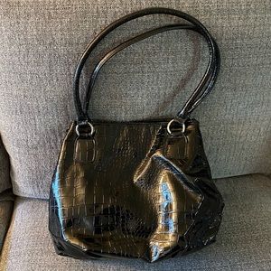 Super storage purse. NWOT. Croc embossed